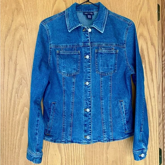 Jones New York Signature Jean Jacket - Picture 3 of 15